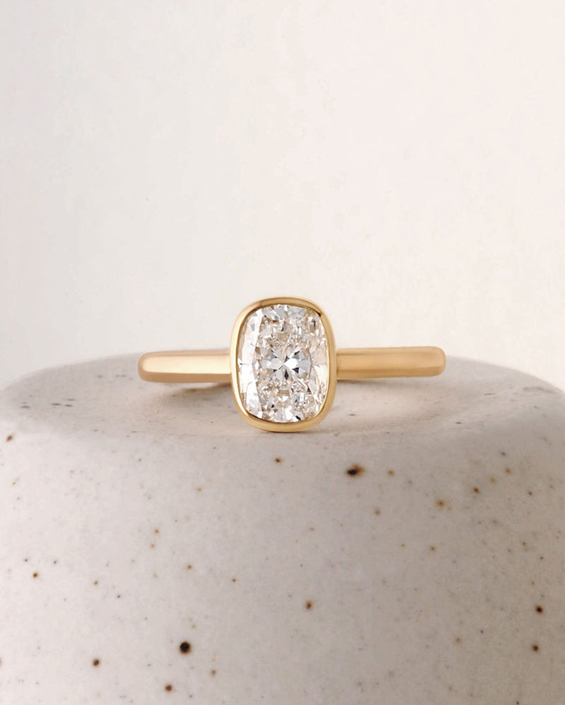Bella Ring - Cushion Cut Canadian Diamond