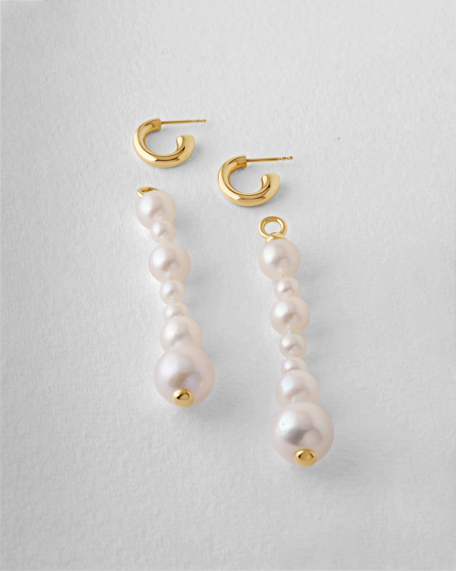 Form Drop Earrings - Long
