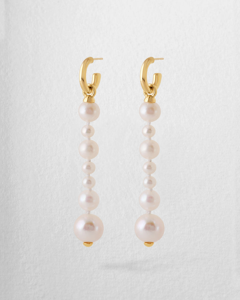 Form Drop Earrings - Long