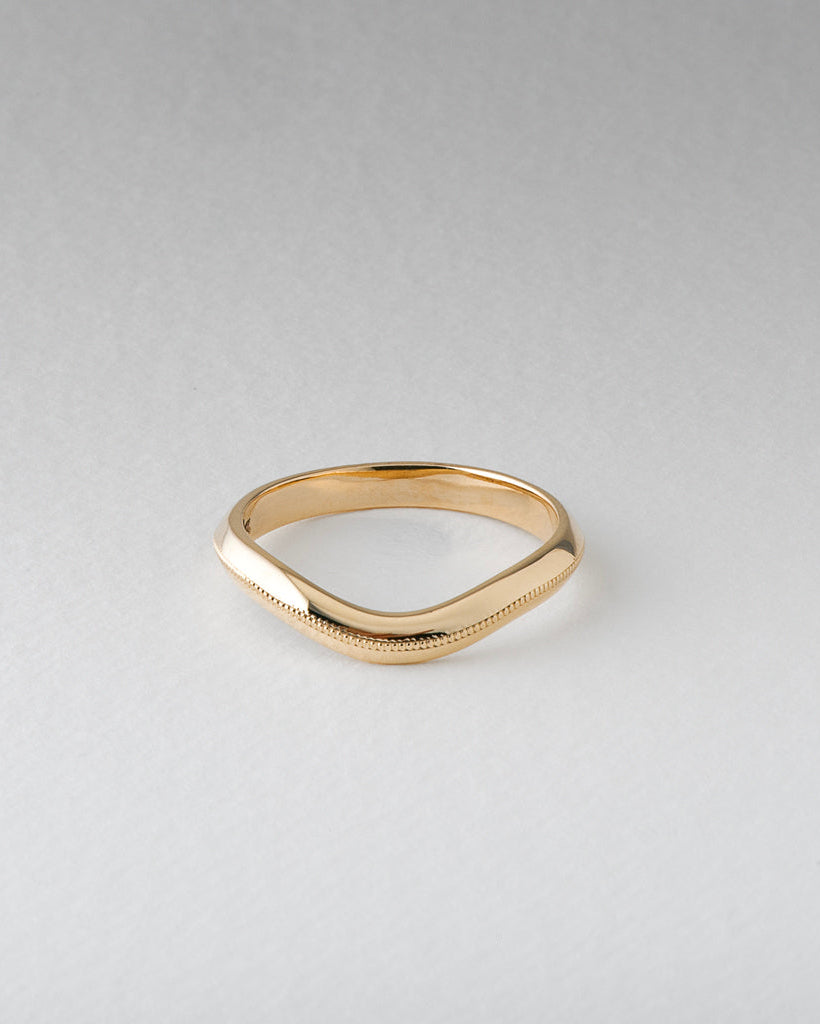 Harper Ring with Milgrain