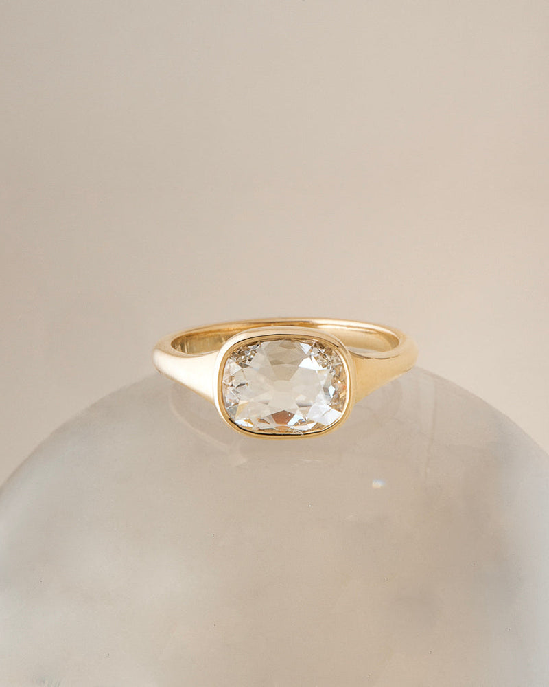 Hunter Ring - Modern Old Mine Cut Diamond