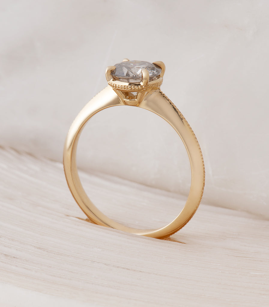 Ali Ring - Champagne Pear Diamond