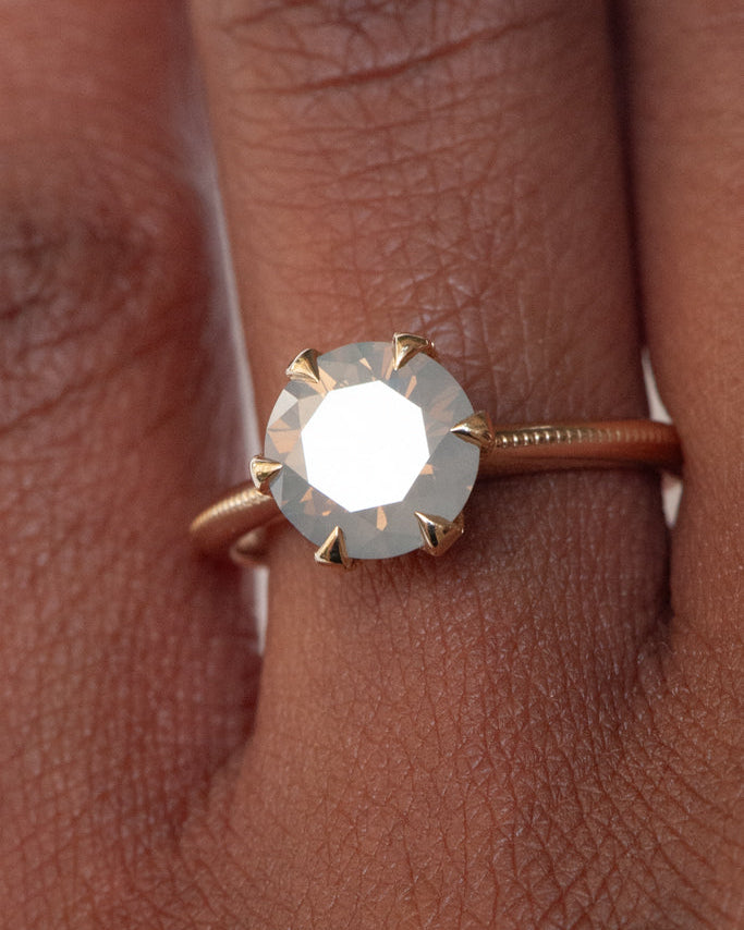 Simone Ring - Opalescent Brilliant Cut Diamond
