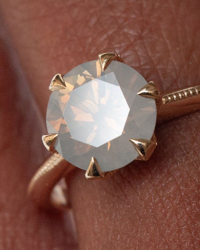 Simone Ring - Opalescent Brilliant Cut Diamond