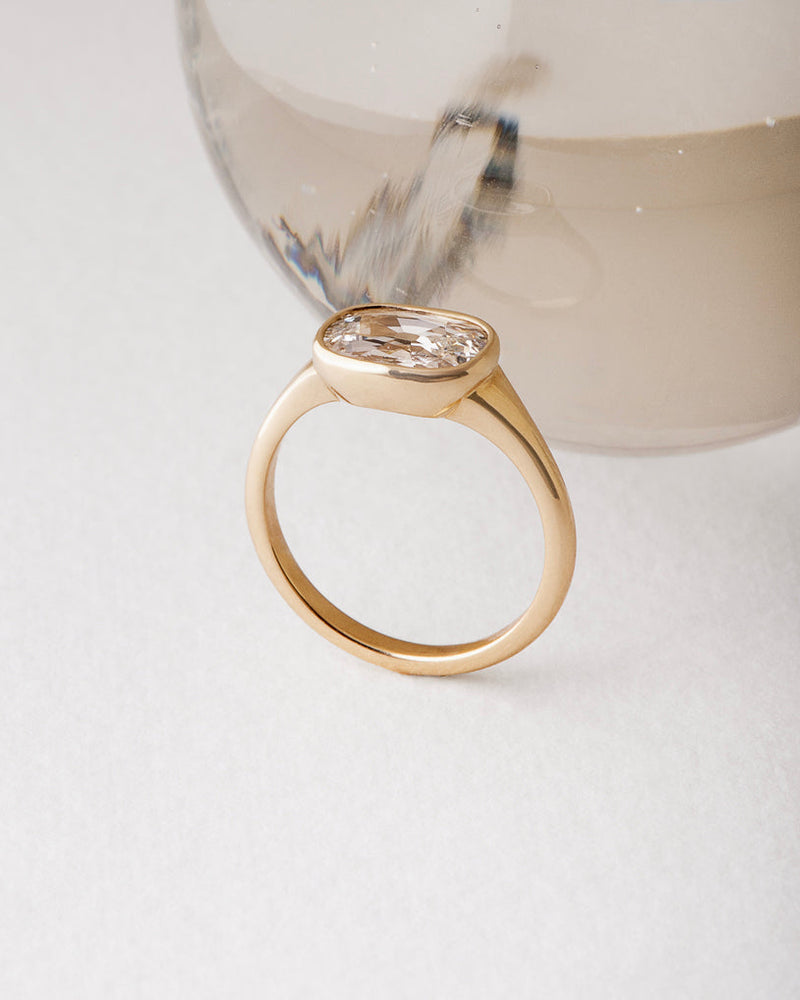 Hunter Ring - Modern Old Mine Cut Diamond