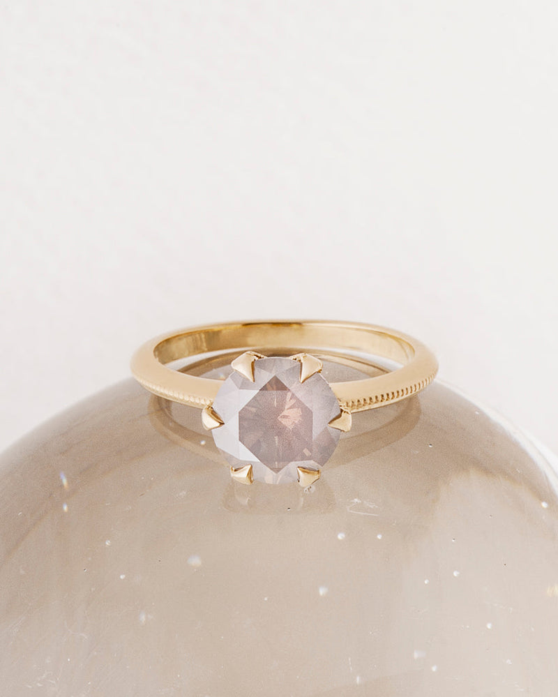 Simone Ring - Opalescent Brilliant Cut Diamond