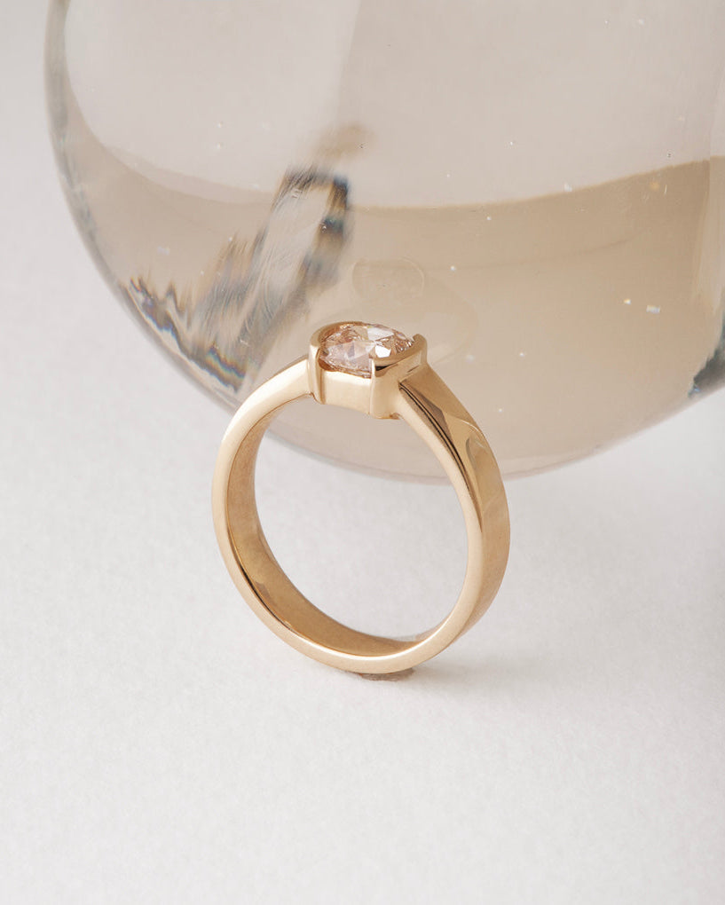 Sorella Ring - Modern Old Mine Cut Diamond