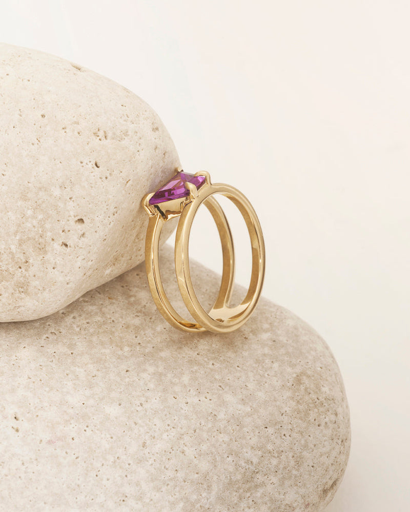 Amalfi Ring - Trapezoid Sapphire