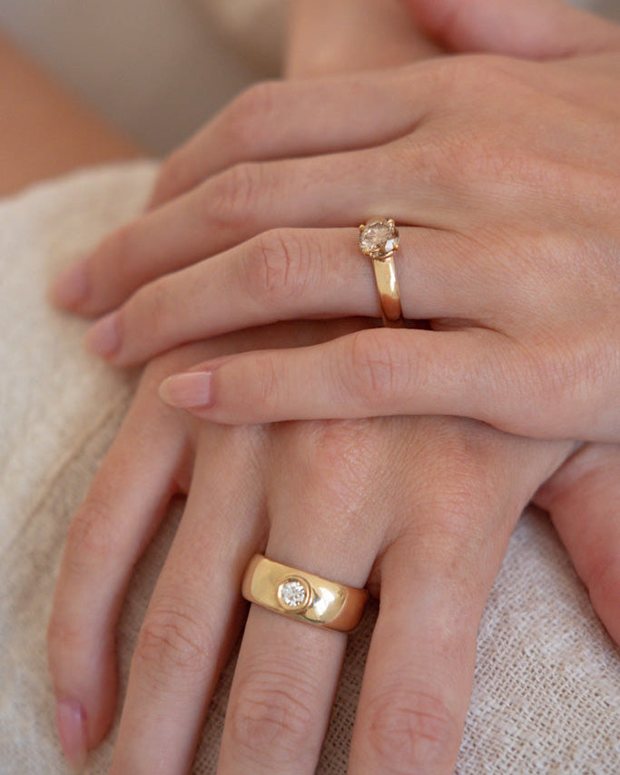 Big Buoy Ring - Round Brilliant Cut Canadian Diamond