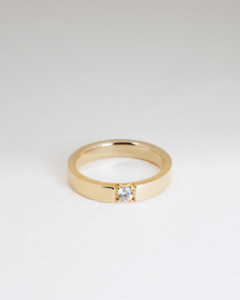 Diamond Slice Ring - Round