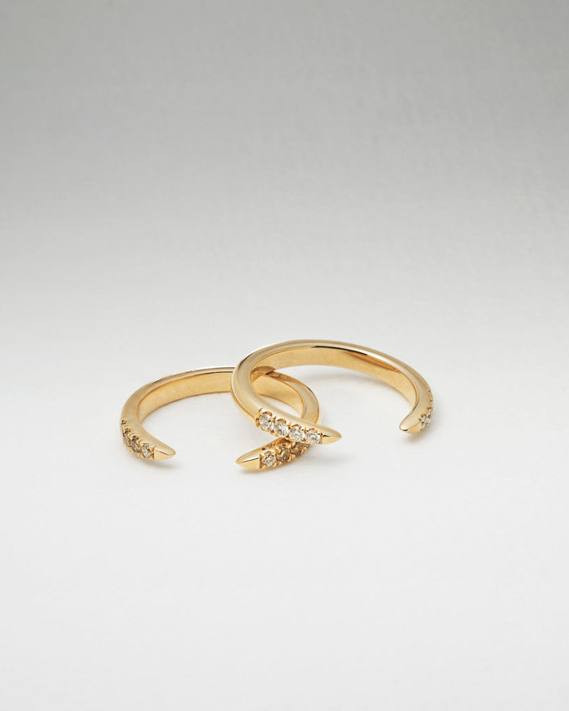 Diamond Torc Ring - Champagne