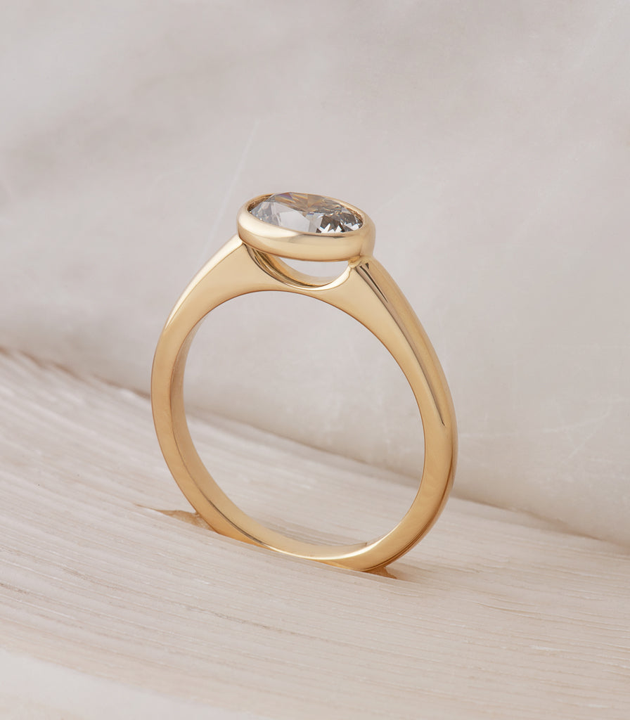 Bella Ring - Fancy Grey Oval