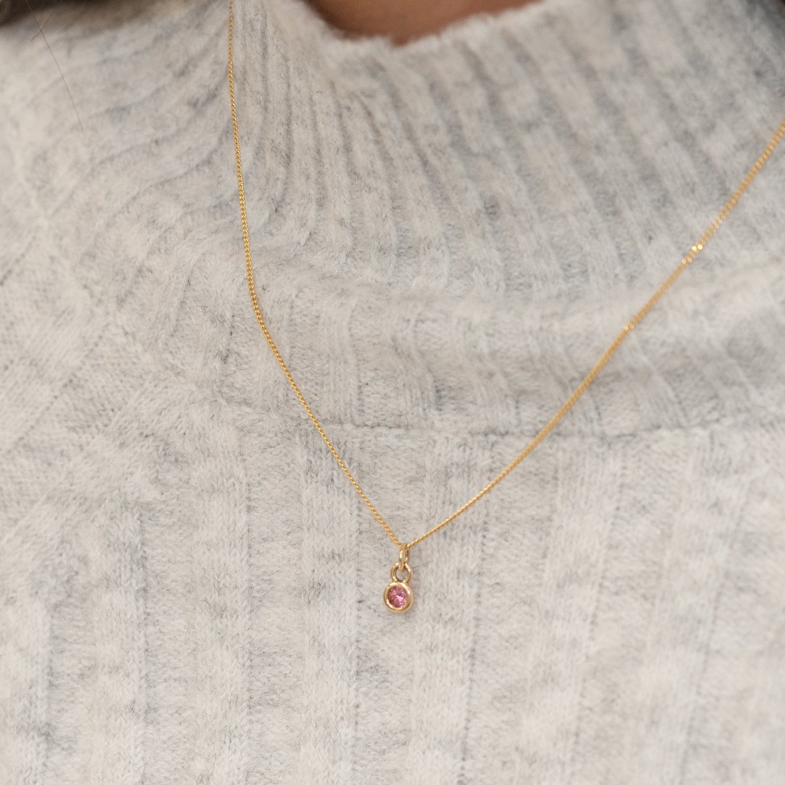 Buoy Charm - Pink Tourmaline