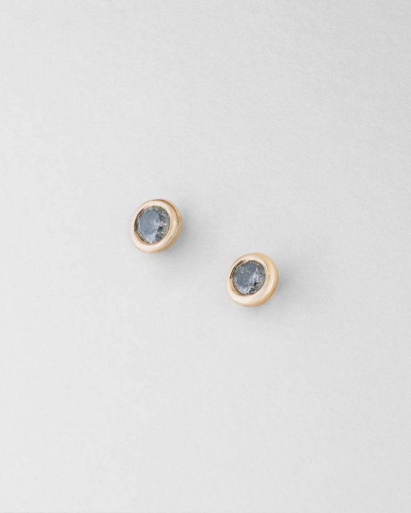 Buoy Studs - Salt and Pepper Diamonds